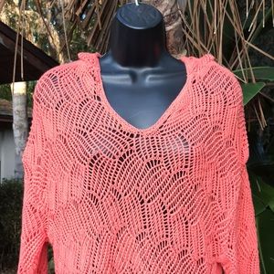 Crochet top with hood